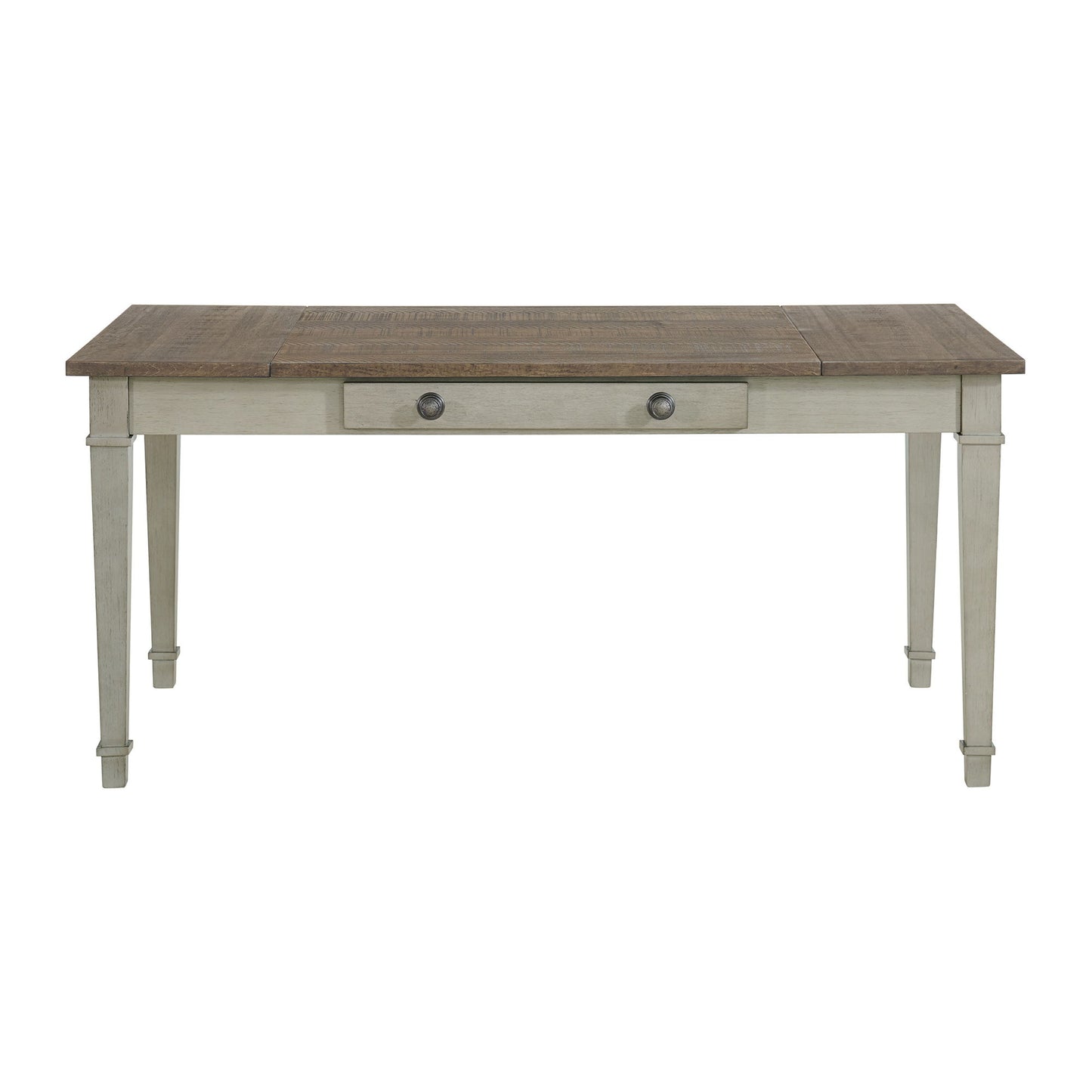 Farmington - Rectangular Dining Table - Medium Brown And Washed Stone