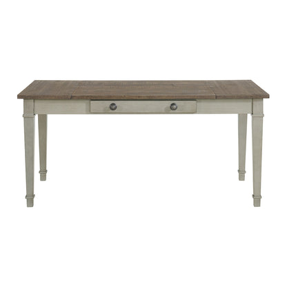 Farmington - Rectangular Dining Table - Medium Brown And Washed Stone