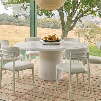 Billy - 54" Terrazzo Dining Table - Cream