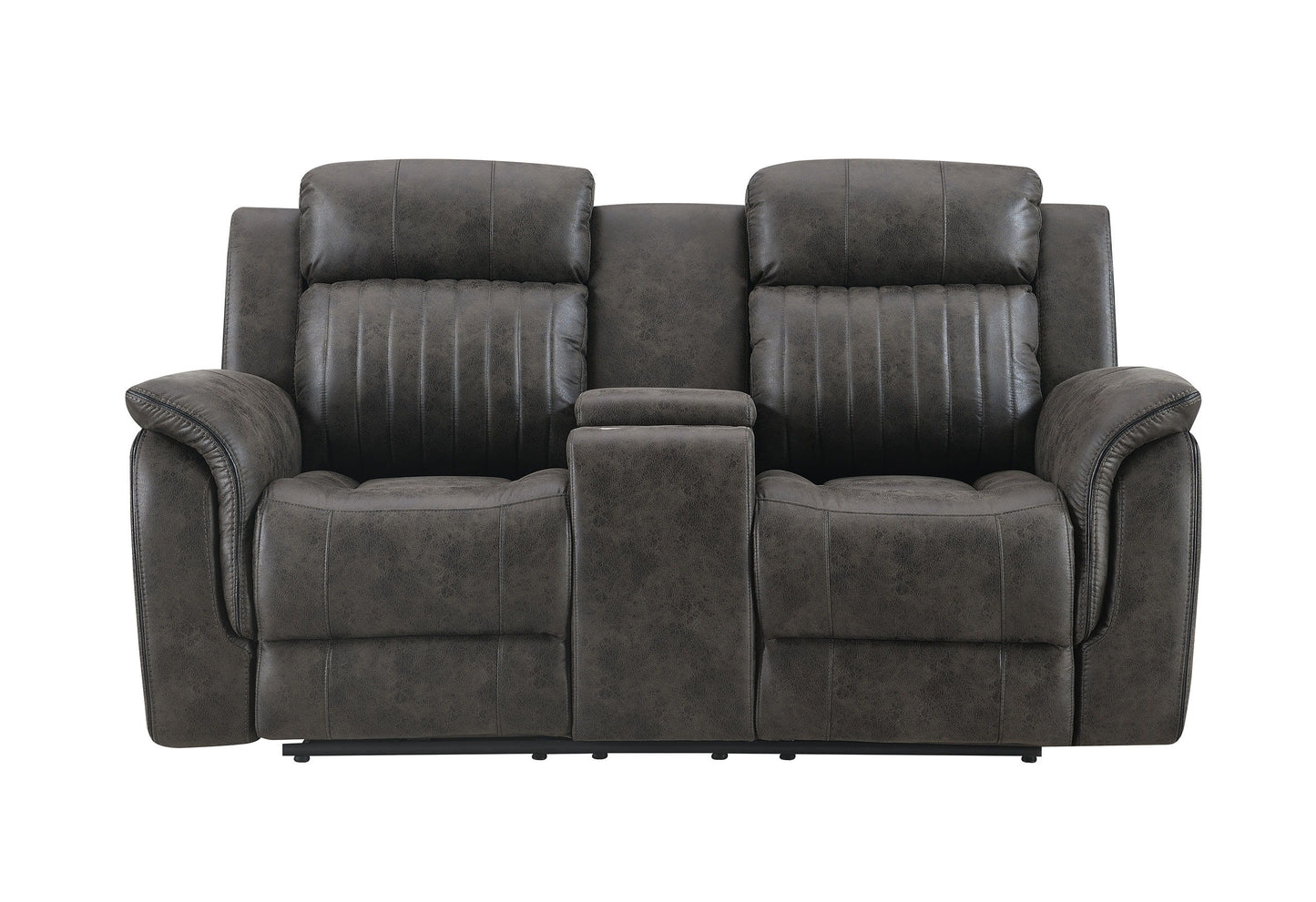 U8517 - Reclining Sofa / Console Reclining Loveseat, Reclining Collections - Charcoal