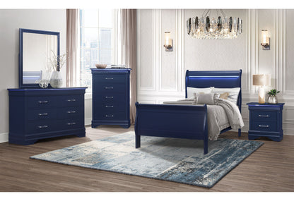 Charlie - Twin Bed With LED - Blue