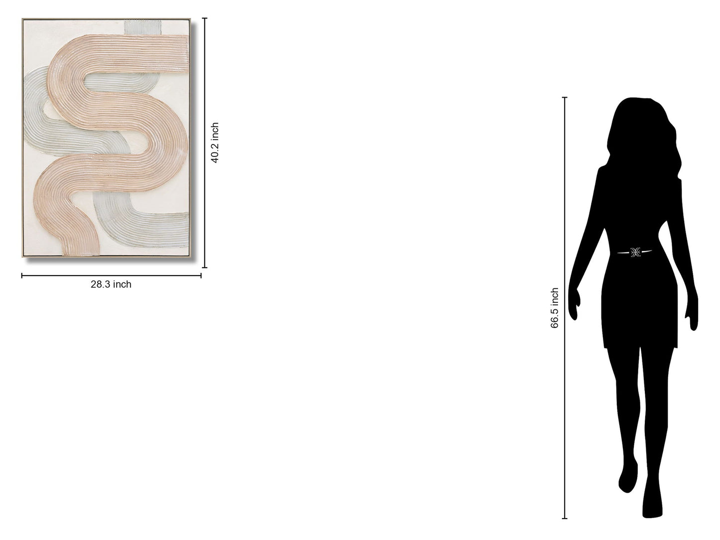 Serene Uplift - 28" x 40" Framed Wall Art