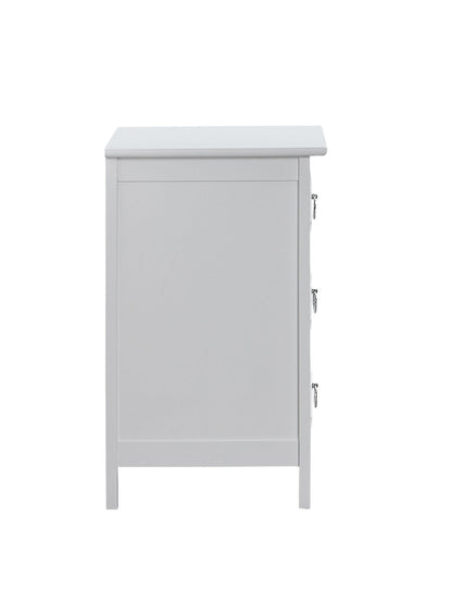 Daniel - 3 Drawer Wood Nightstand - White