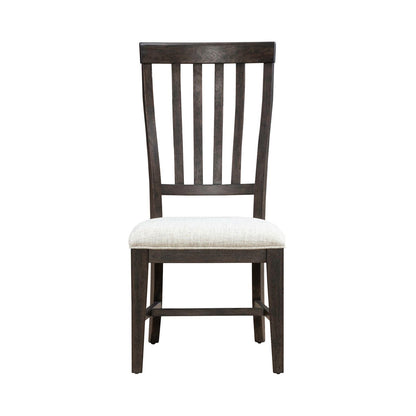 Grant Park - Slat Back Side Chair (RTA) - Brown