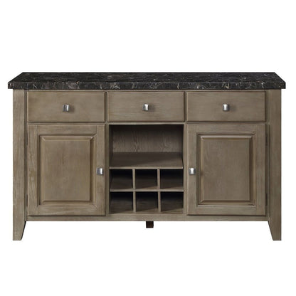 Charnell - Server - Marble Top & Oak