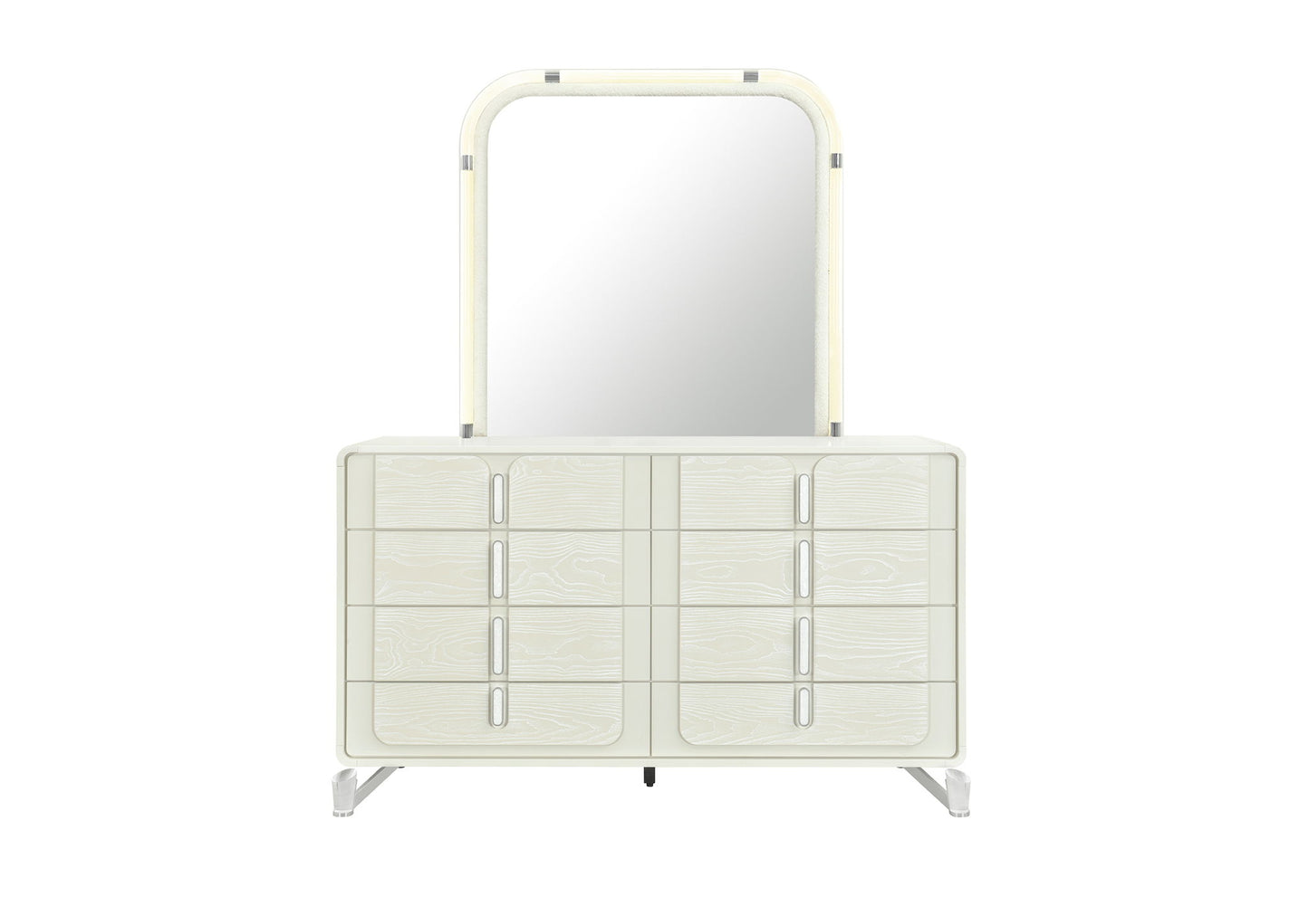 Lyra - 5 Piece Queen Bedroom Set - Beige