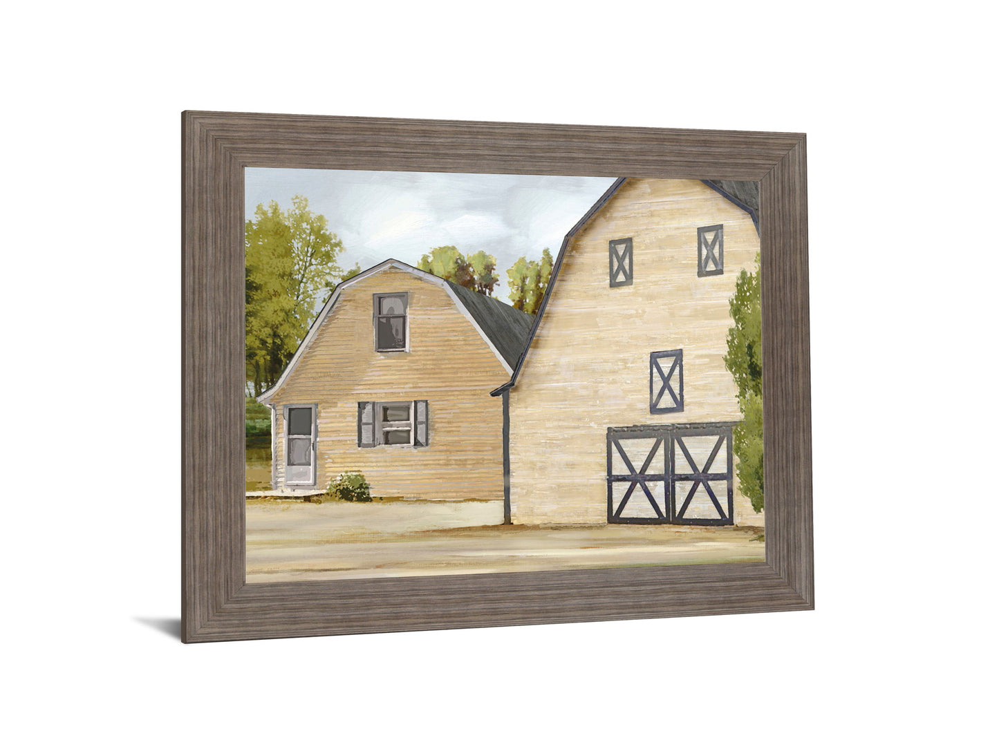 Summer Barns - 28" x 34" Framed Wall Art