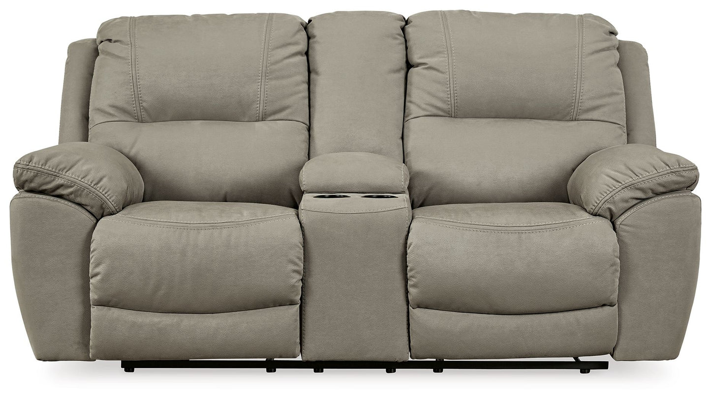 Next-Gen Gaucho - DBL REC PWR Loveseat w/Console - Putty