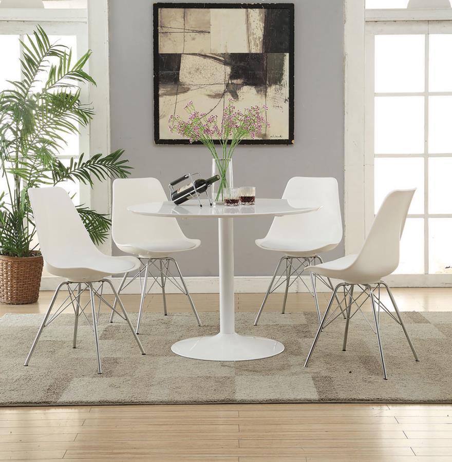 Lowry - Round Dining Table - White