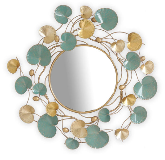 Metal Wall Mirror - Light Blue