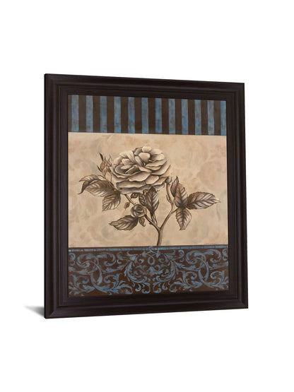 Blue Tranquility Bloom - 28" x 34" Framed Wall Art