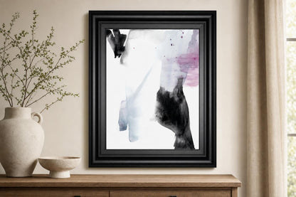22x26 Violet Bloom I By Jennifer Goldberger - White
