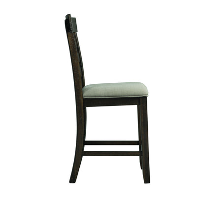 Colorado - Counter Side Chair With Cushion Seat (Set of 2) - Charcoal