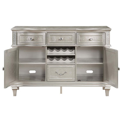 Evangeline - 4-Drawer Sideboard Buffet Cabinet - Silver Oak