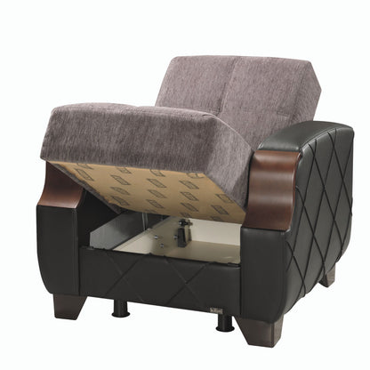 Ottomanson Molina - Upholstered Convertible Armchair With Storage