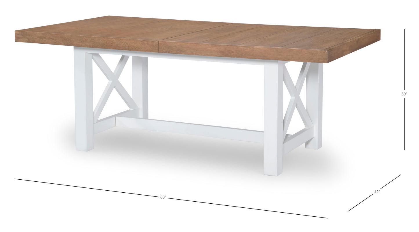 Franklin - Complete Trestle Table - Light Brown