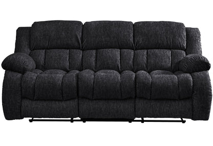 U250 - 3 Piece Living Room Set (Reclining Sofa / Console Reclining Loveseat / Glider Recliner) - Ebony