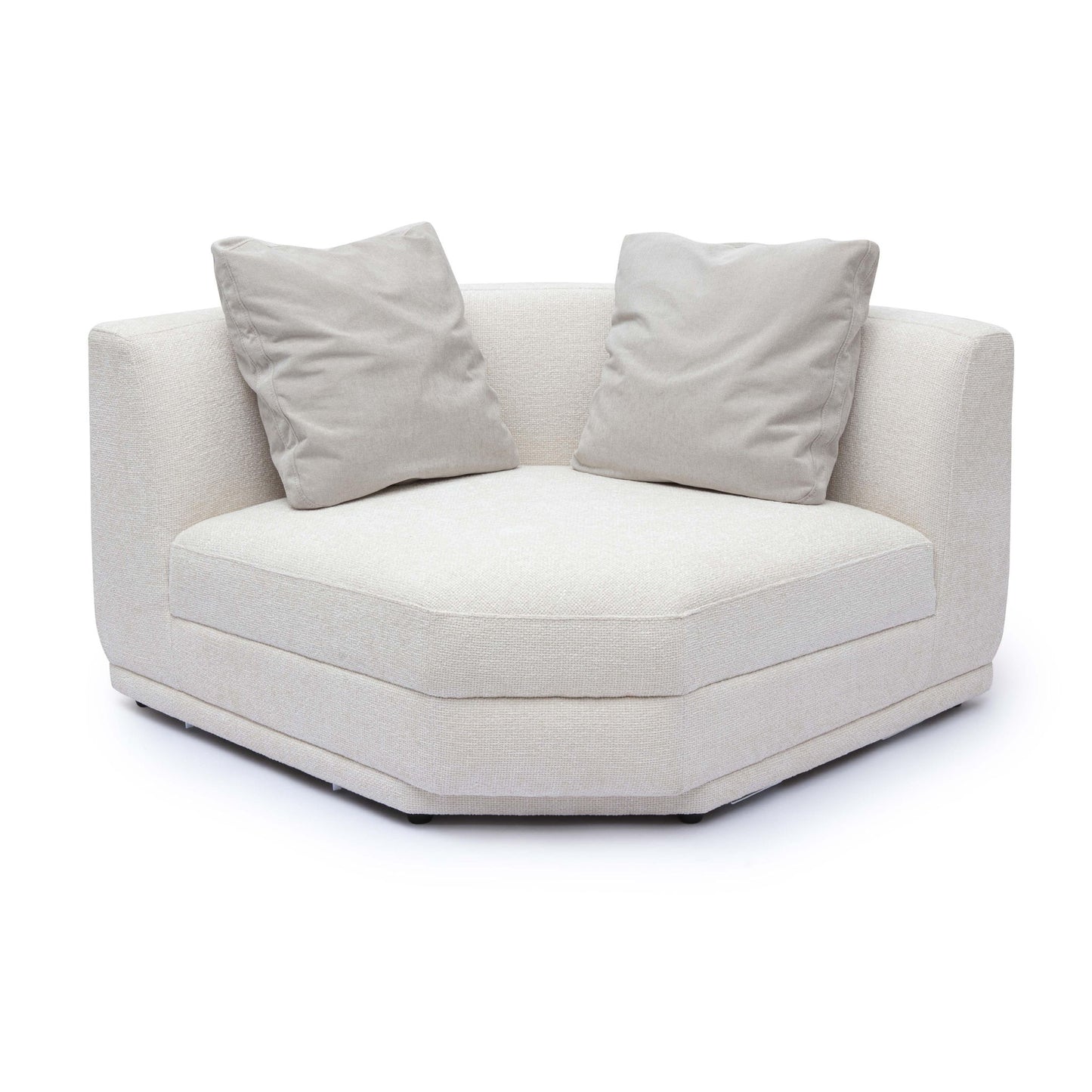 Perry - Modular Wedge Corner Chair - Cream