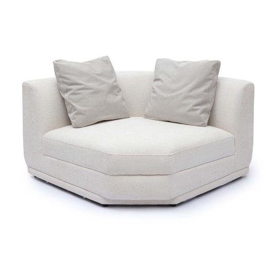 Perry - Modular Wedge Corner Chair - Cream