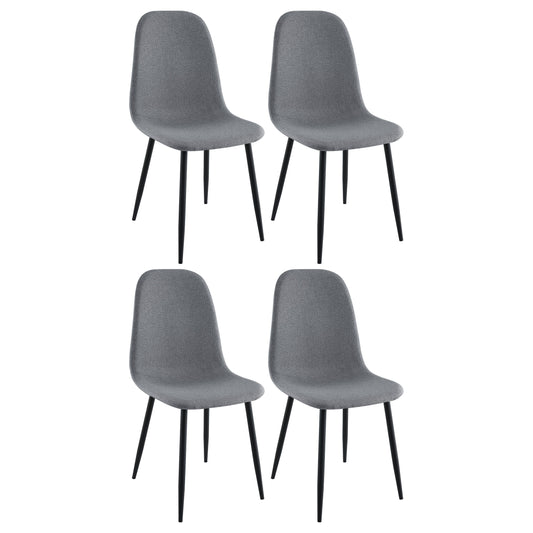 Dennison - Upholstered Dining Side Chair (Set of 4) - Grey