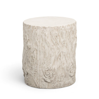 Fawn - Concrete Indoor/Outdoor Side Table - Driftwood