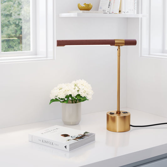 Kippy - Table Lamp - Brown / Brass