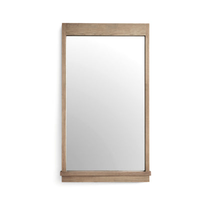 Aimee - Solid Brushed Wooden Ash Mirror - Natural