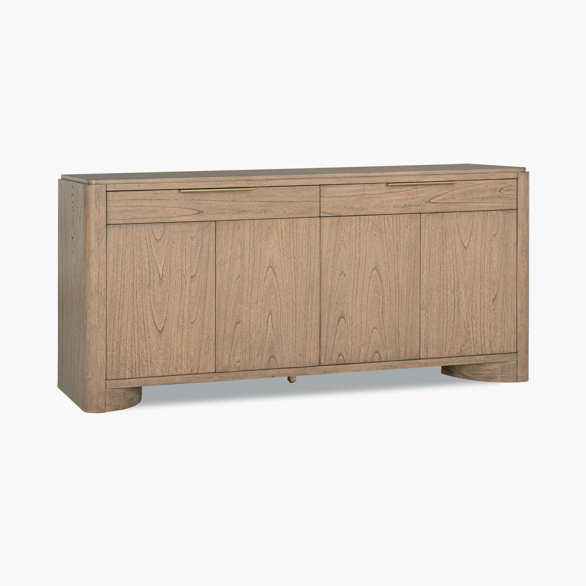 Alden - Credenza (2 Drawers, Silverware Tray In RSF Drawer, 4 Doors, 2 Adjustable Shelves) - Stonewashed