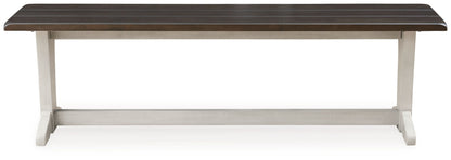 Darborn - Large Dining Room Bench - Gray / Brown
