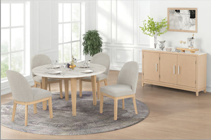 Essence - 54" Round Dining Table With Marble Top
