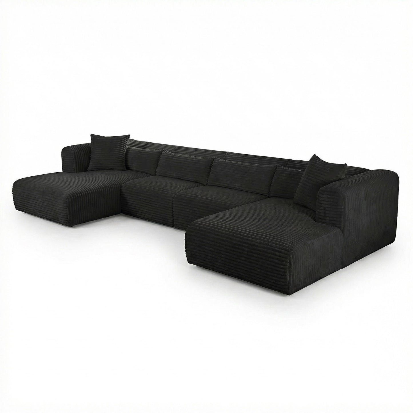 Tarra - Fluffy Oversized Corduroy Modular Sectional