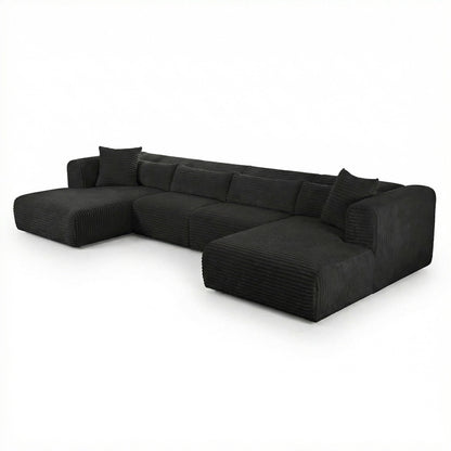 Tarra - Fluffy Oversized Corduroy Modular Sectional