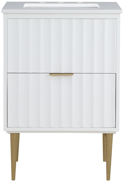Modernist - Bathroom Vanity With Gold Legs