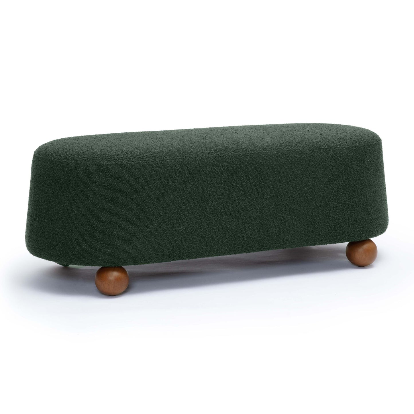 Jaine - Boucle Large Ottoman - Forest Green