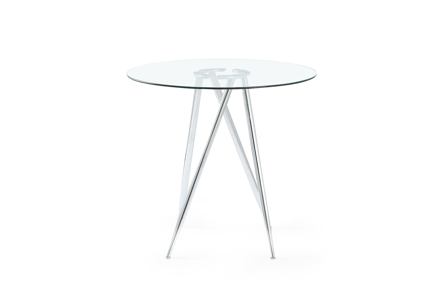 D1503 Bar Table And Four D1446 Bar Stools - White