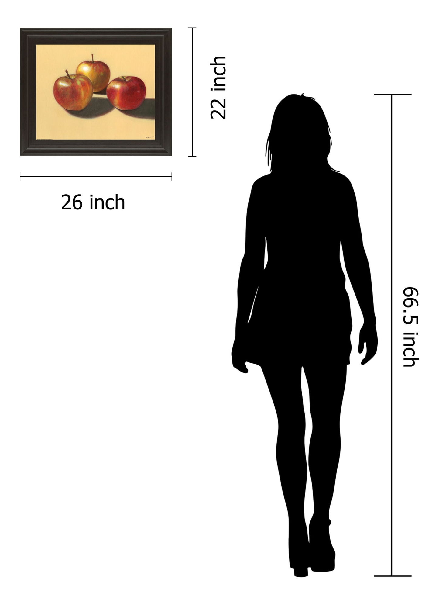 Red Apples - Framed Print Wall Art - Red