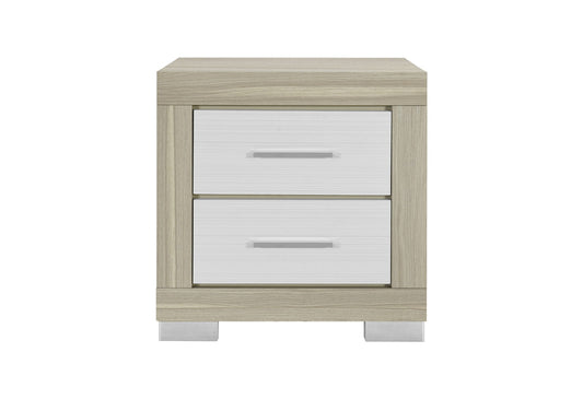 Emma - Nightstand - Natural / White
