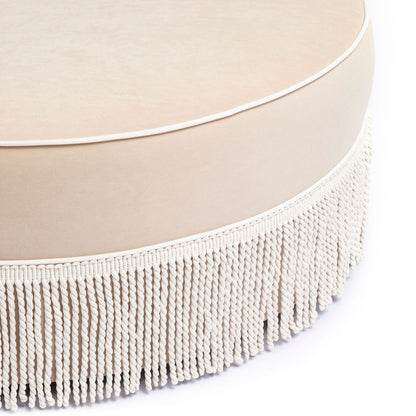 Tassy - Tasseled Round Ottoman