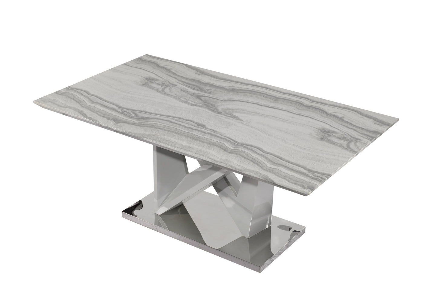 D844 - Dining Table - Light Gray