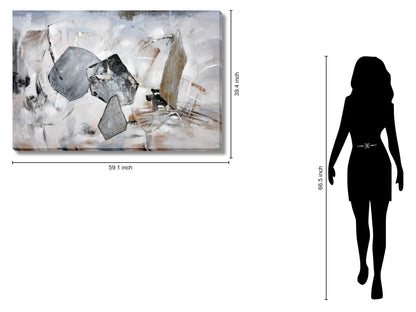 Onyx Drift - 39" x 59" Framed Wall Art