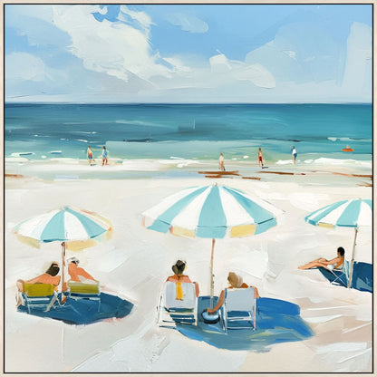 Seaside Retreat - 32" x 32" Framed Wall Art
