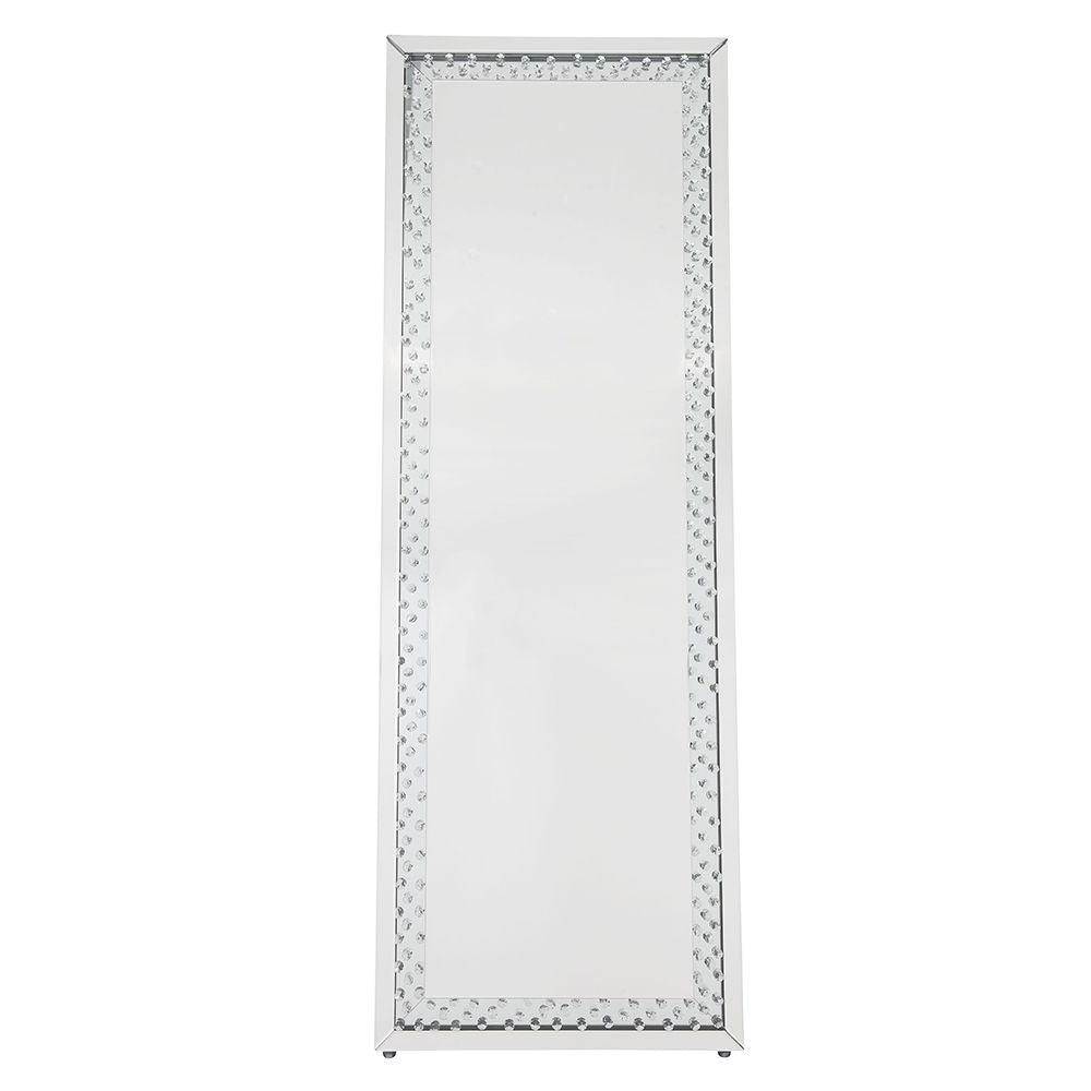 Nysa - Floor Mirror - Mirrored & Faux Crystals