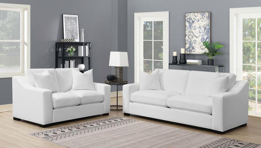 Ashlyn - Upholstered Sloped Arm Sofa Set