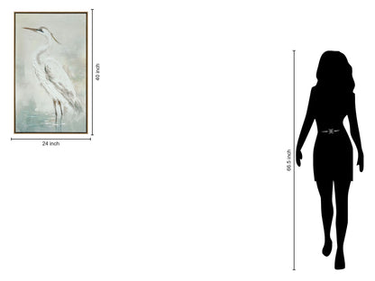 Mist Plumage - 39" x 24" Framed Wall Art