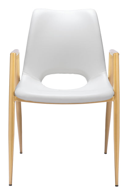 Desi - Dining Chair With Gold Legs (Set of 2)