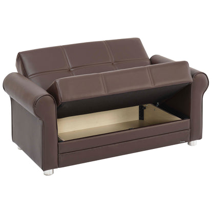 Ottomanson Avalon - Upholstered Convertible Loveseat With Storage