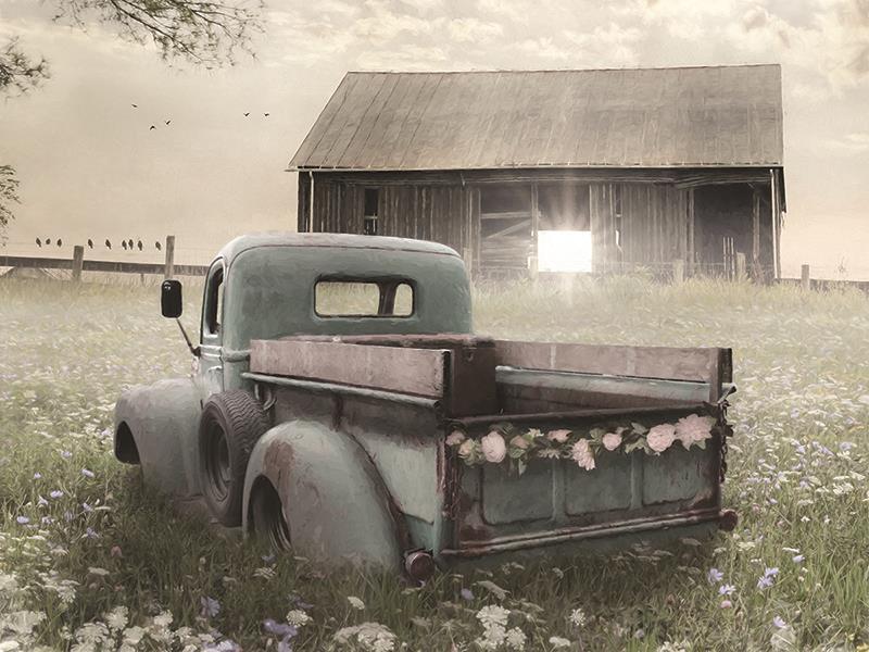 The Old Ride By Lori Deiter (Small) - Gray