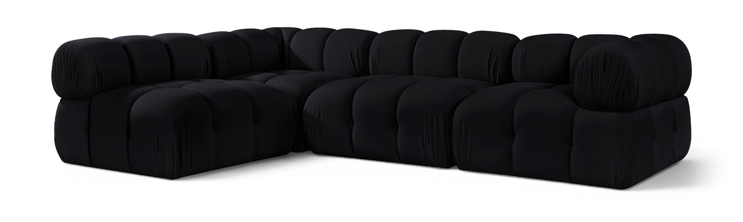 Orin - Fabric Velvet 4 Piece Modular Sectional