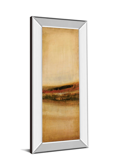 Tall Colour I By Hunter - Mirror Framed Print Wall Art - Beige
