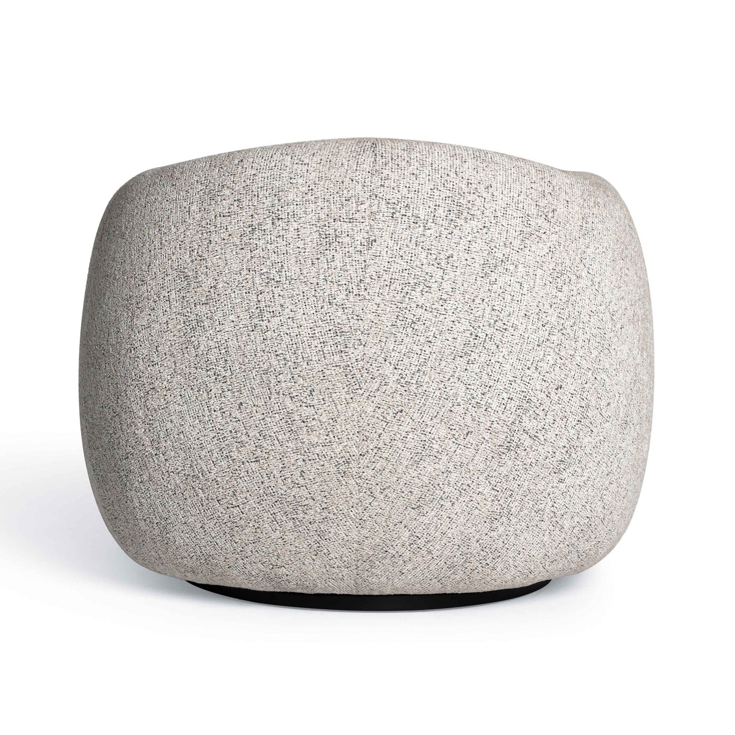 Judy - Woven Fabric Swivel Chair - Black / White